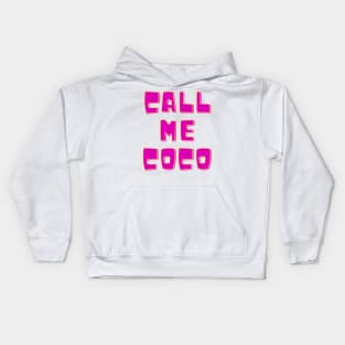 call me coco champion Kids Hoodie